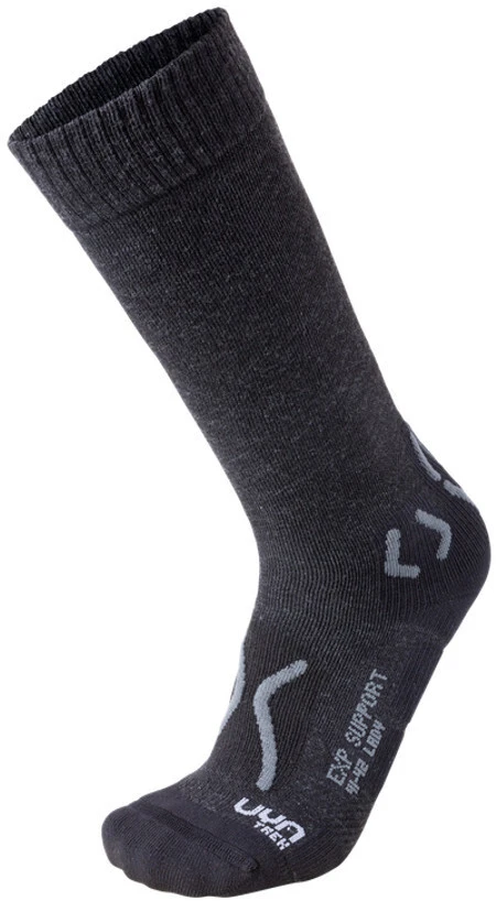 UYN Trekking Expl**** Support Sokken Dames, Zwart/grijs 3 UYN Trekking Expl**** Support Sokken Dames, Zwart/grijs
